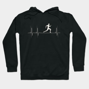 Heartbeat Running - I Love Running Hoodie